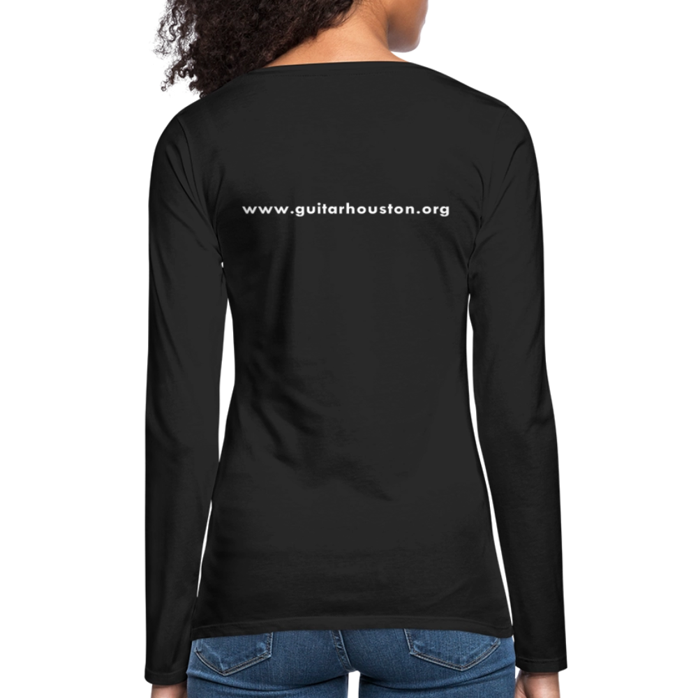 Guitar Houston  - Women's Long Sleeve T-Shirt - black