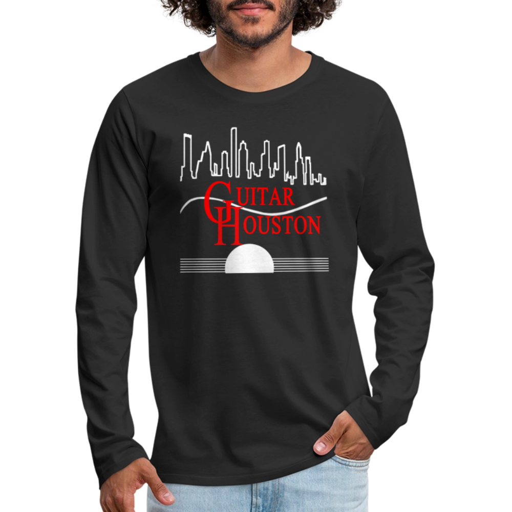 Guitar Houston Long Sleeve T-Shirt - black