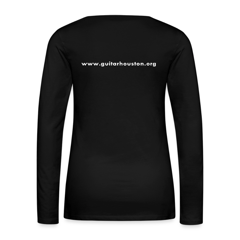 Guitar Houston  - Women's Long Sleeve T-Shirt - black