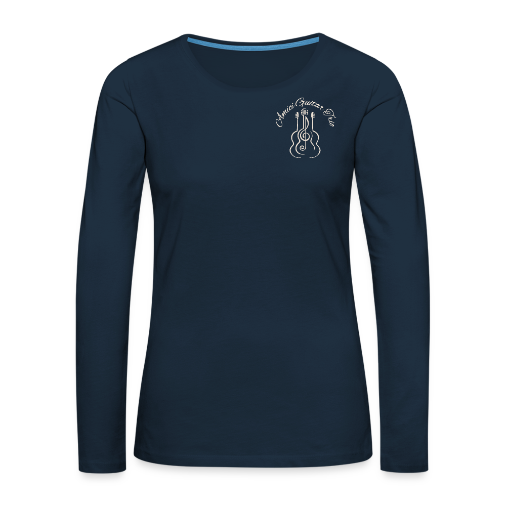 Amici Guitar Trio - Women's Long Sleeve T-Shirt - deep navy