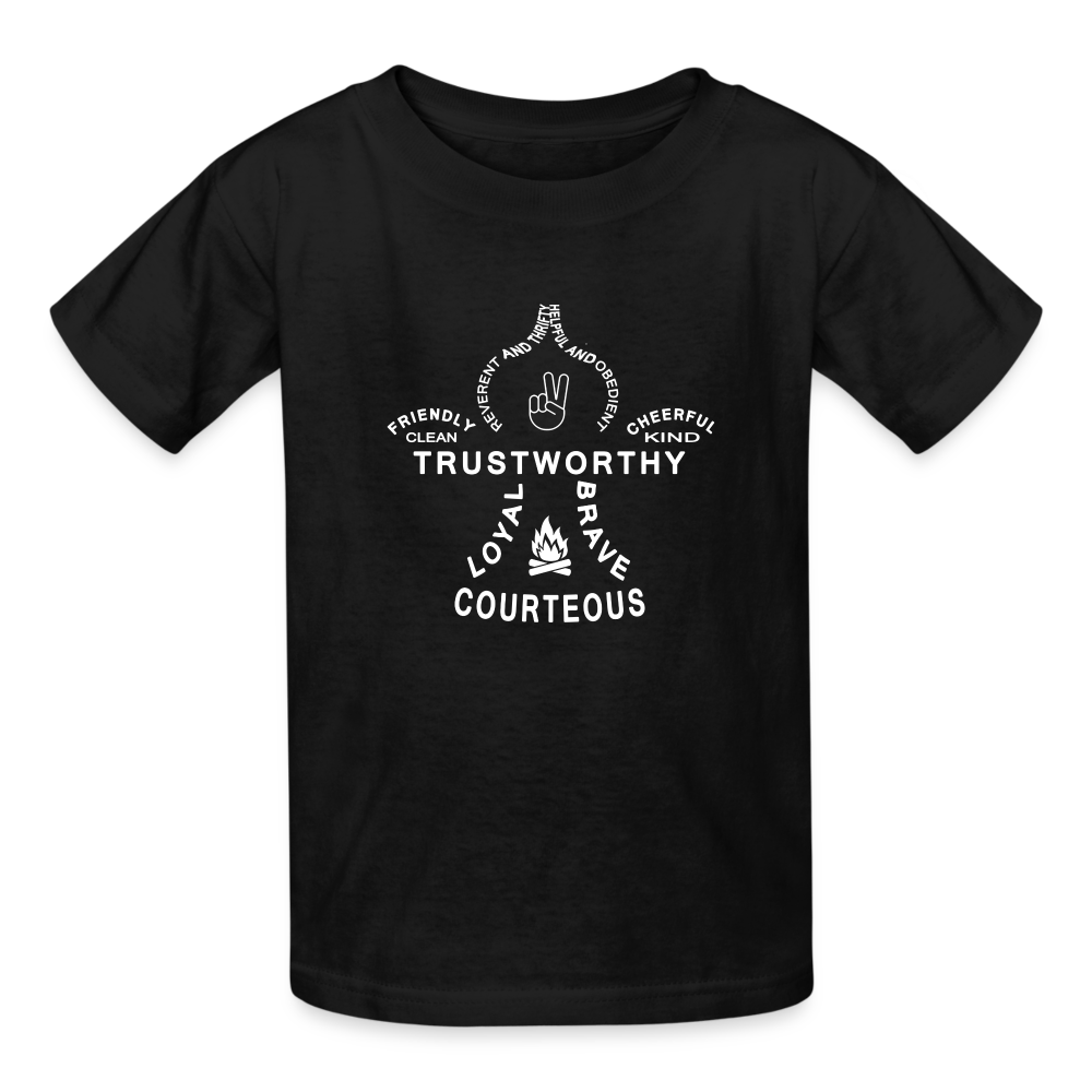 Scout Fleur - Hanes Youth Tagless T-Shirt - black