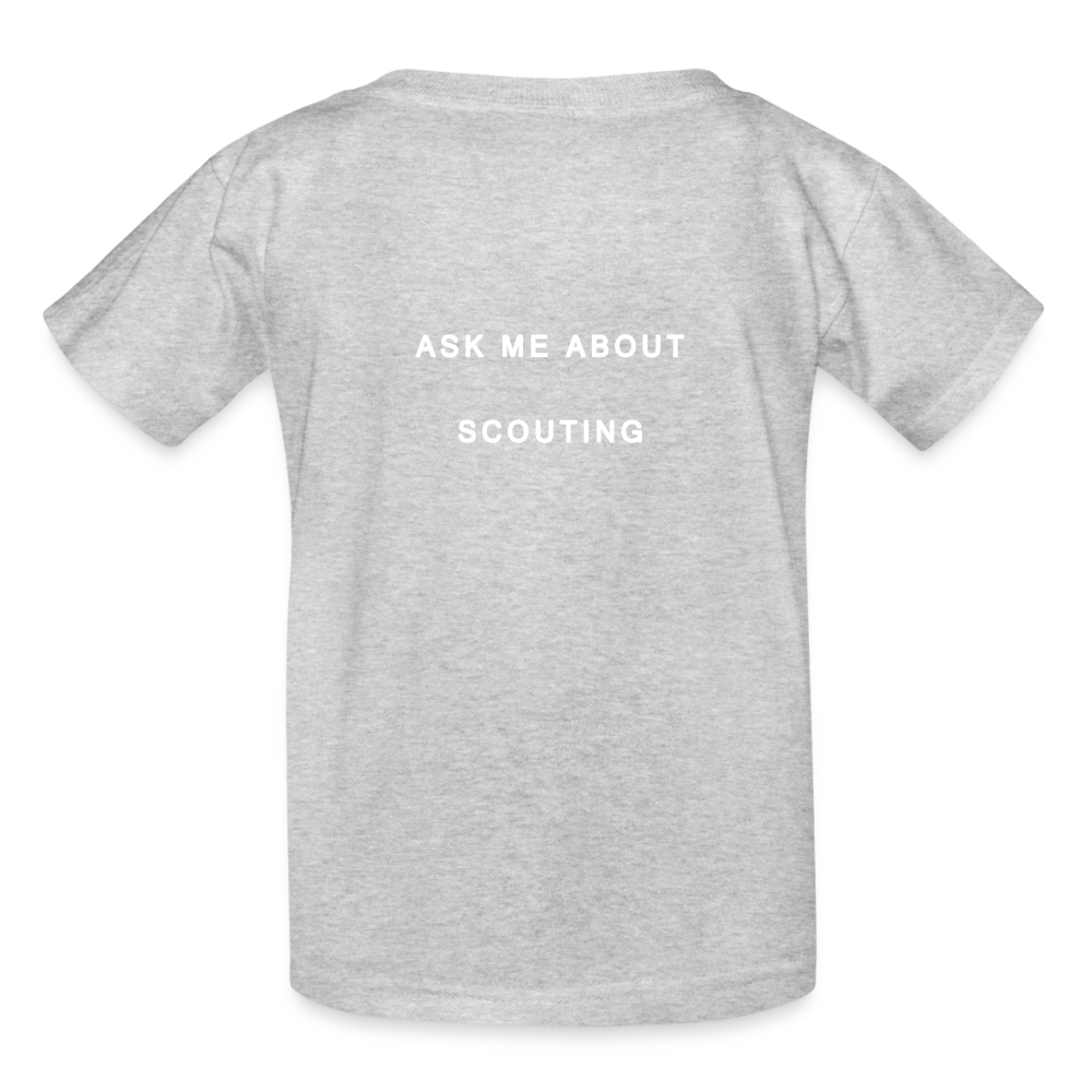 Scout Fleur - Hanes Youth Tagless T-Shirt - heather gray