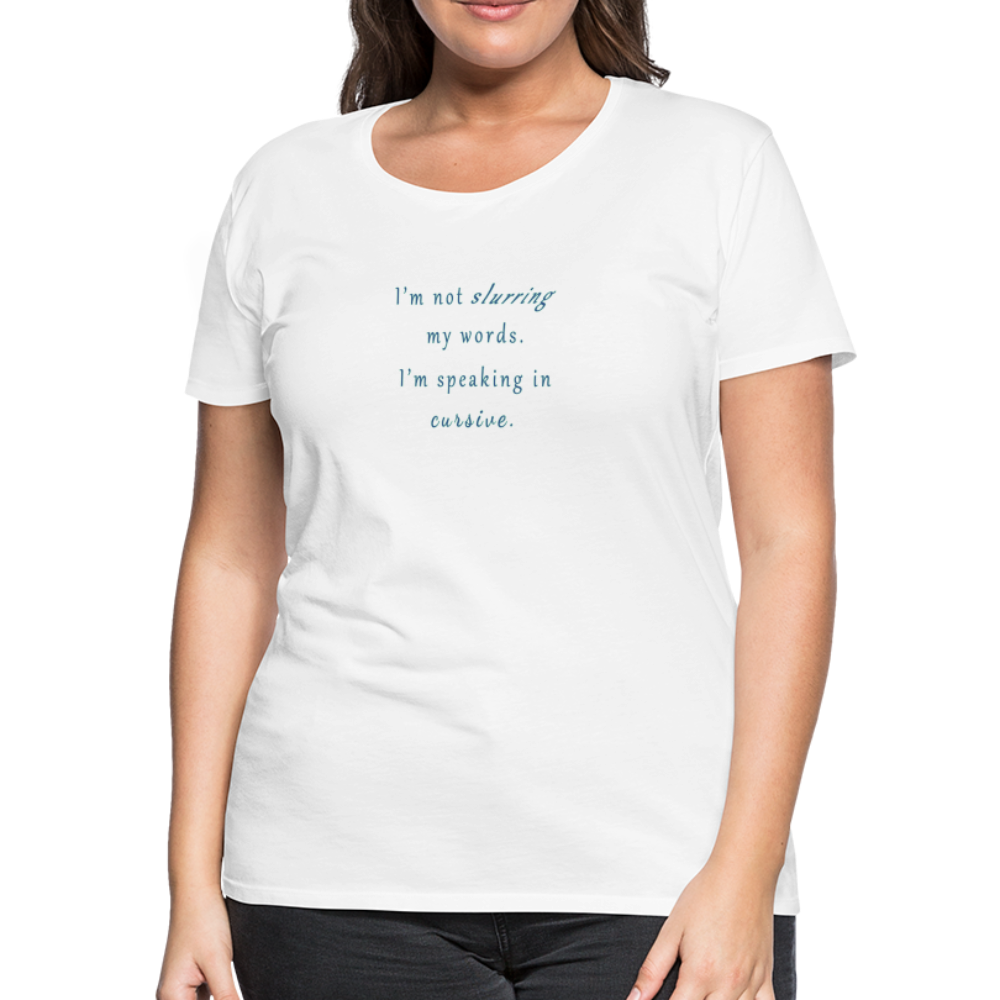 Cursive - Women’s T-Shirt - white