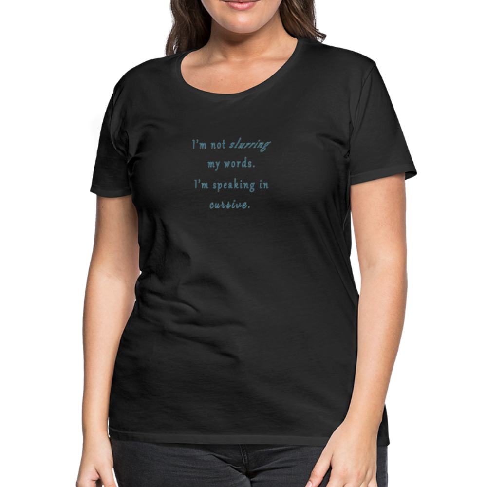 Cursive - Women’s T-Shirt - black