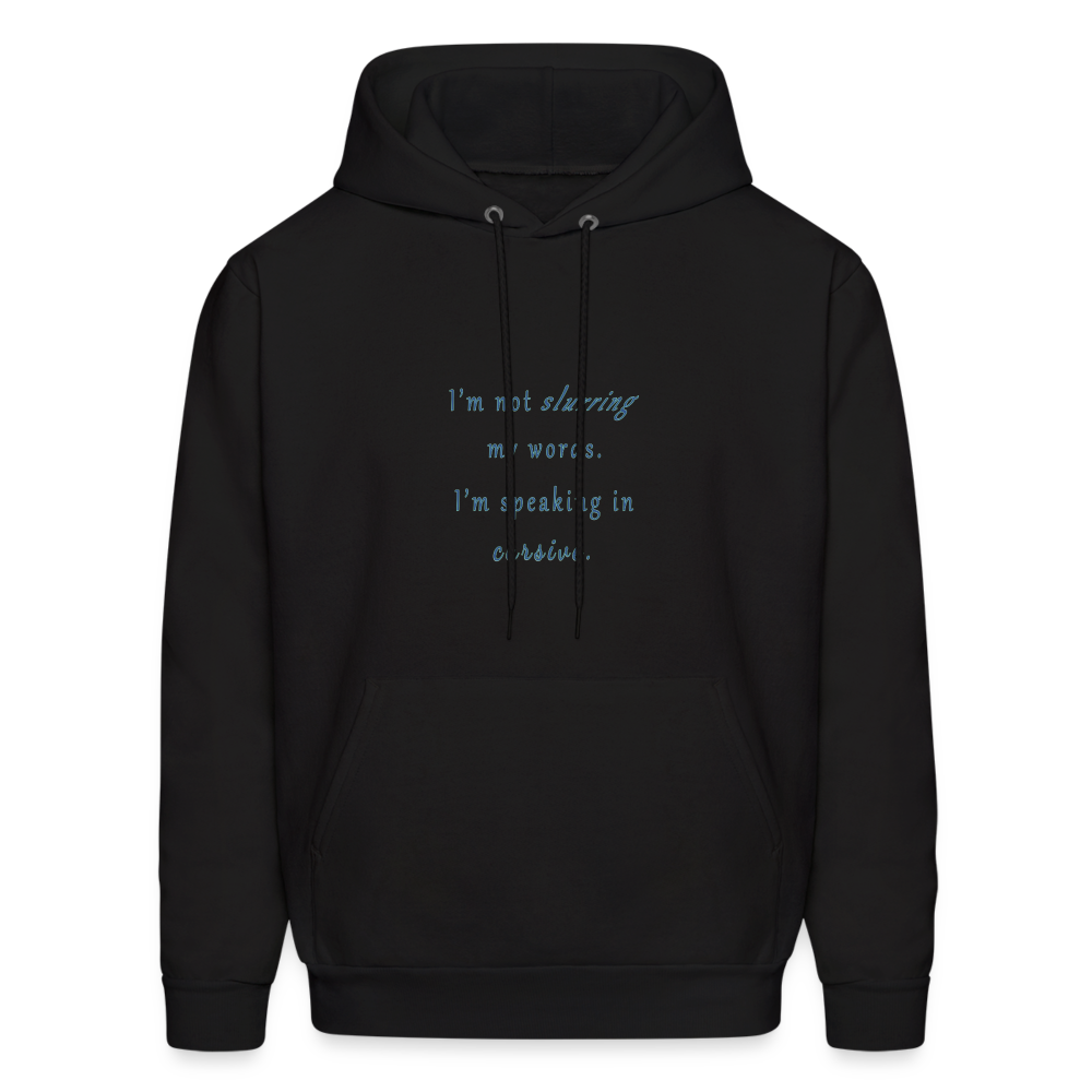 Cursive - Unisex Hoodie - black