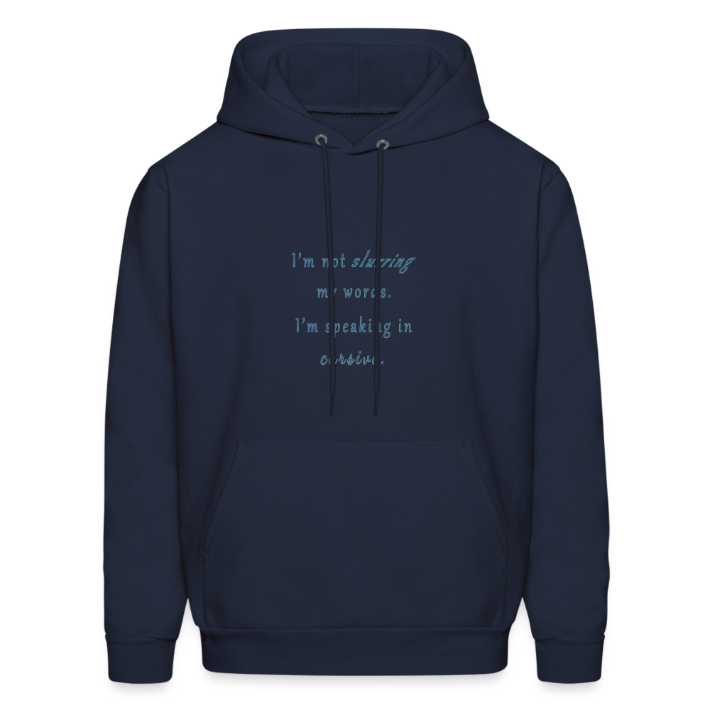 Cursive - Unisex Hoodie - navy