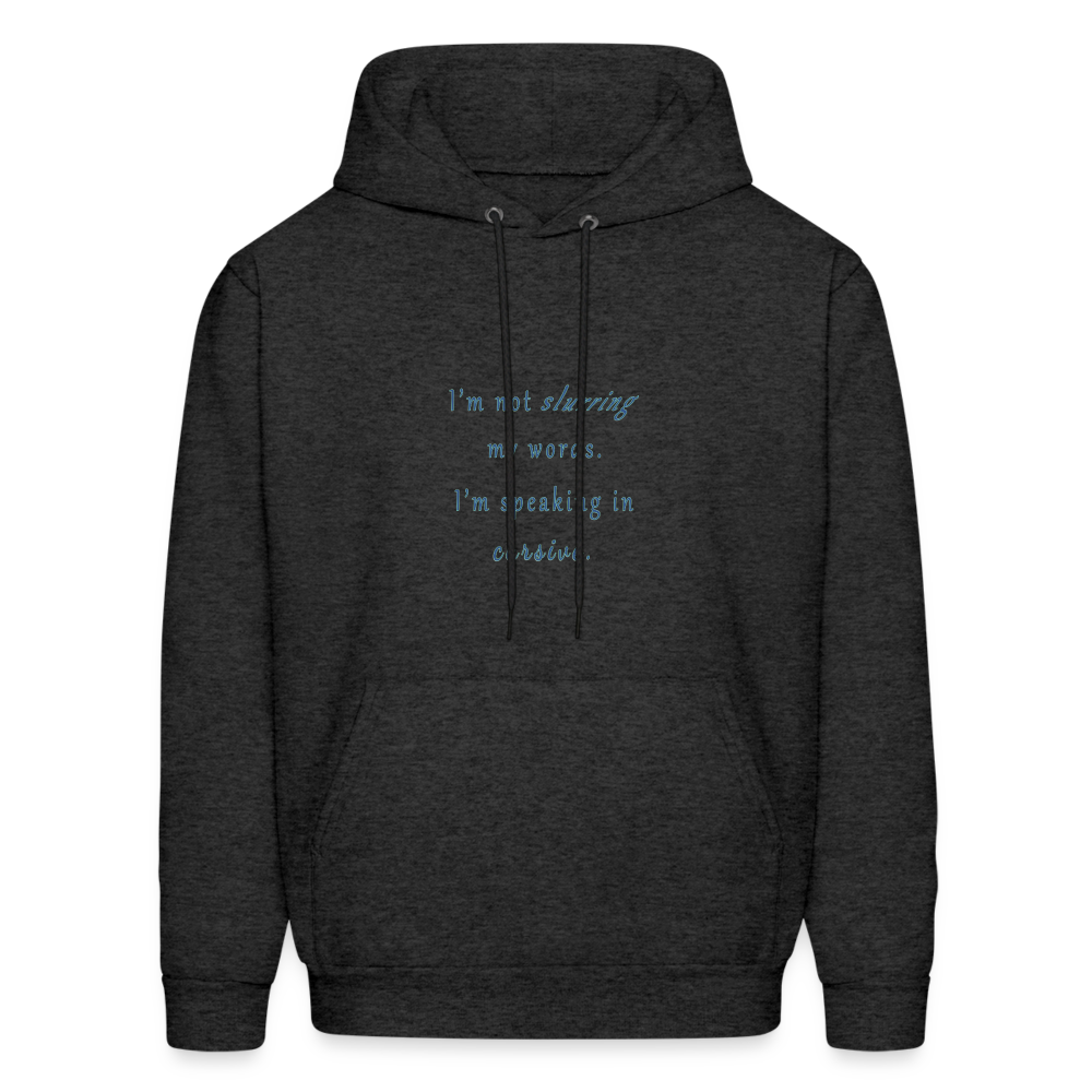 Cursive - Unisex Hoodie - charcoal grey