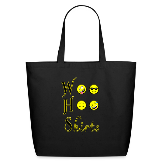 Woo Hoo Shirts - Eco-Friendly Cotton Tote - black