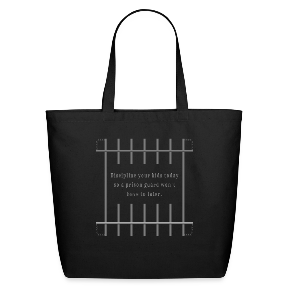 Discipline - Eco-Friendly Cotton Tote - black