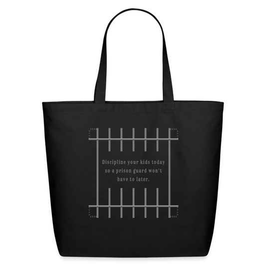 Discipline - Eco-Friendly Cotton Tote - black
