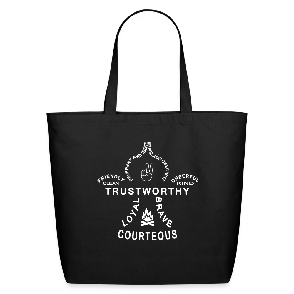 Scout Fleur - Eco-Friendly Cotton Tote - black