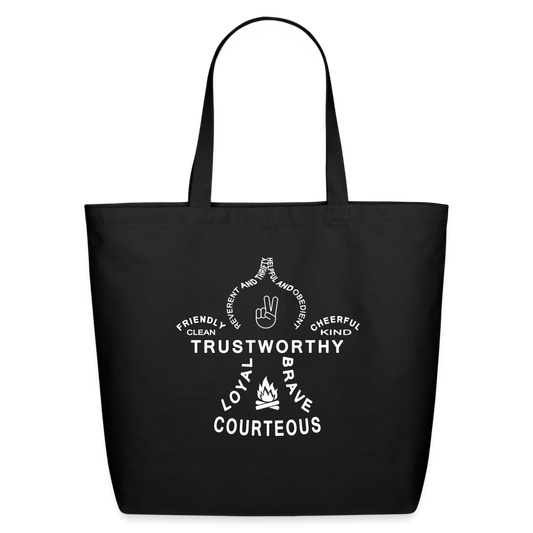 Scout Fleur - Eco-Friendly Cotton Tote - black