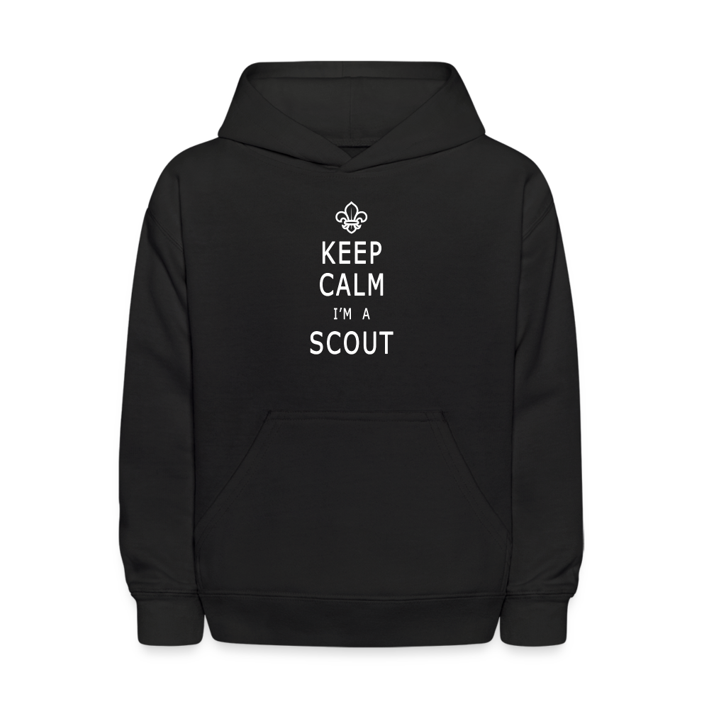Keep Calm Scout - Kid's Hoodie - black