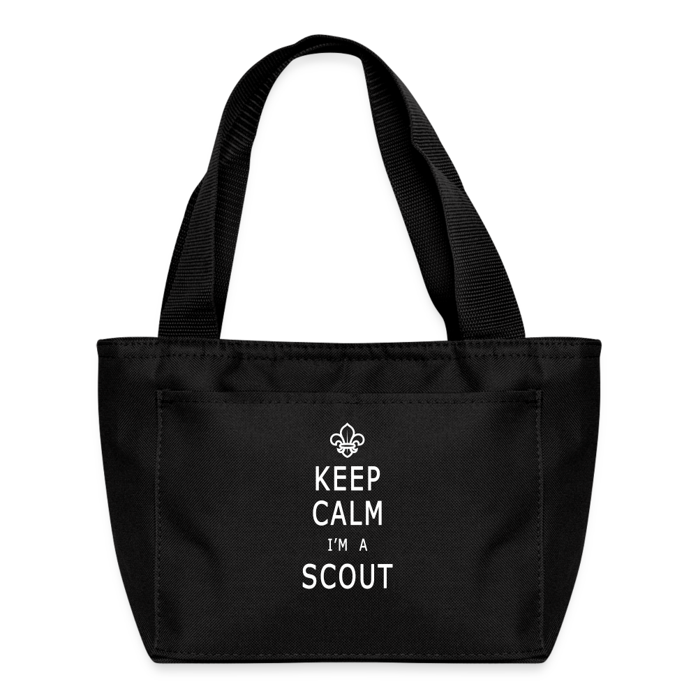 Scout Keep Calm - Recycled Insulated Lunch Bag - black