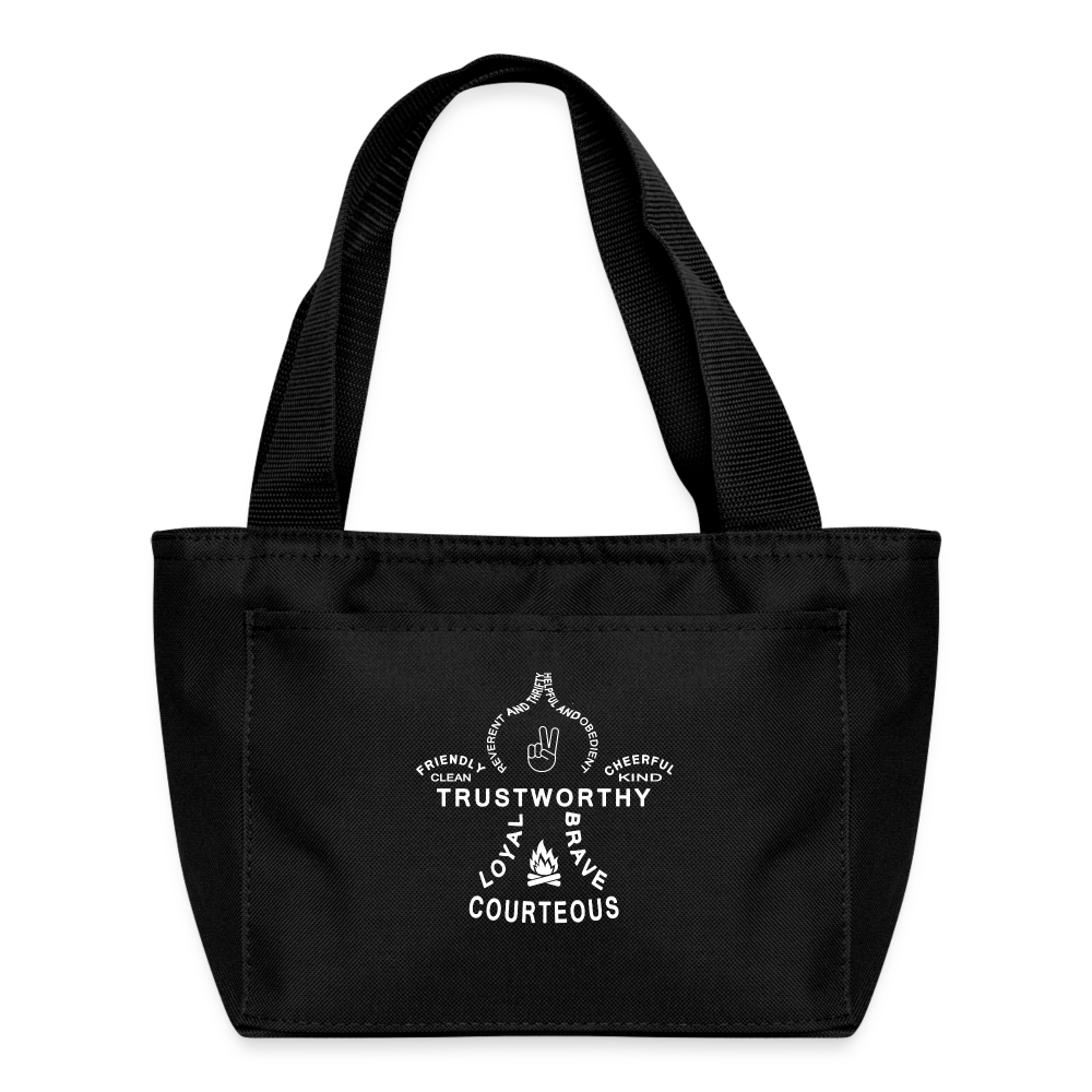 Scout Fleur - Recycled Insulated Lunch Bag - black