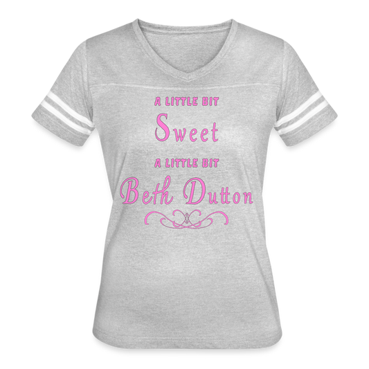 Sweet - Women’s Vintage Sport T-Shirt - heather gray/white