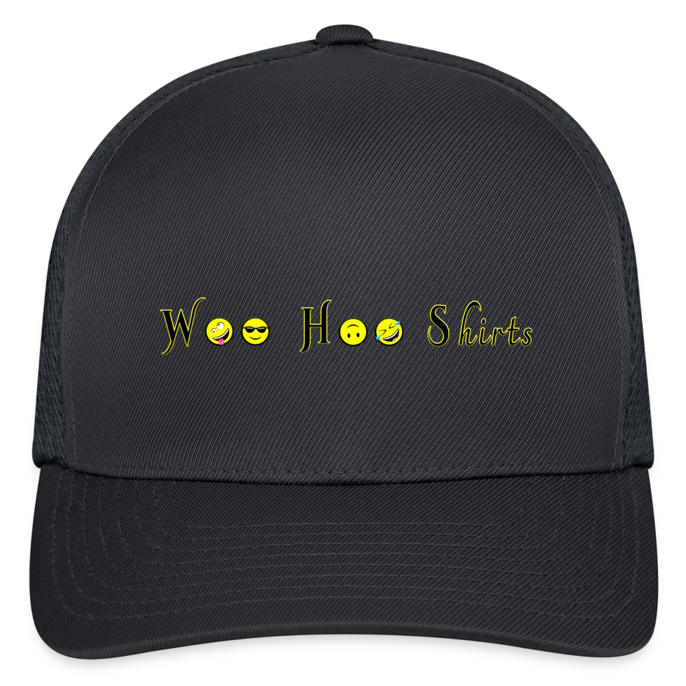 Woo - Flexfit Fitted Baseball Cap - charcoal