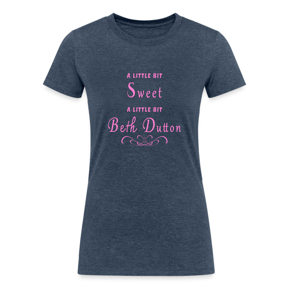 Sweet - Women's Tri-Blend Organic T-Shirt - heather navy
