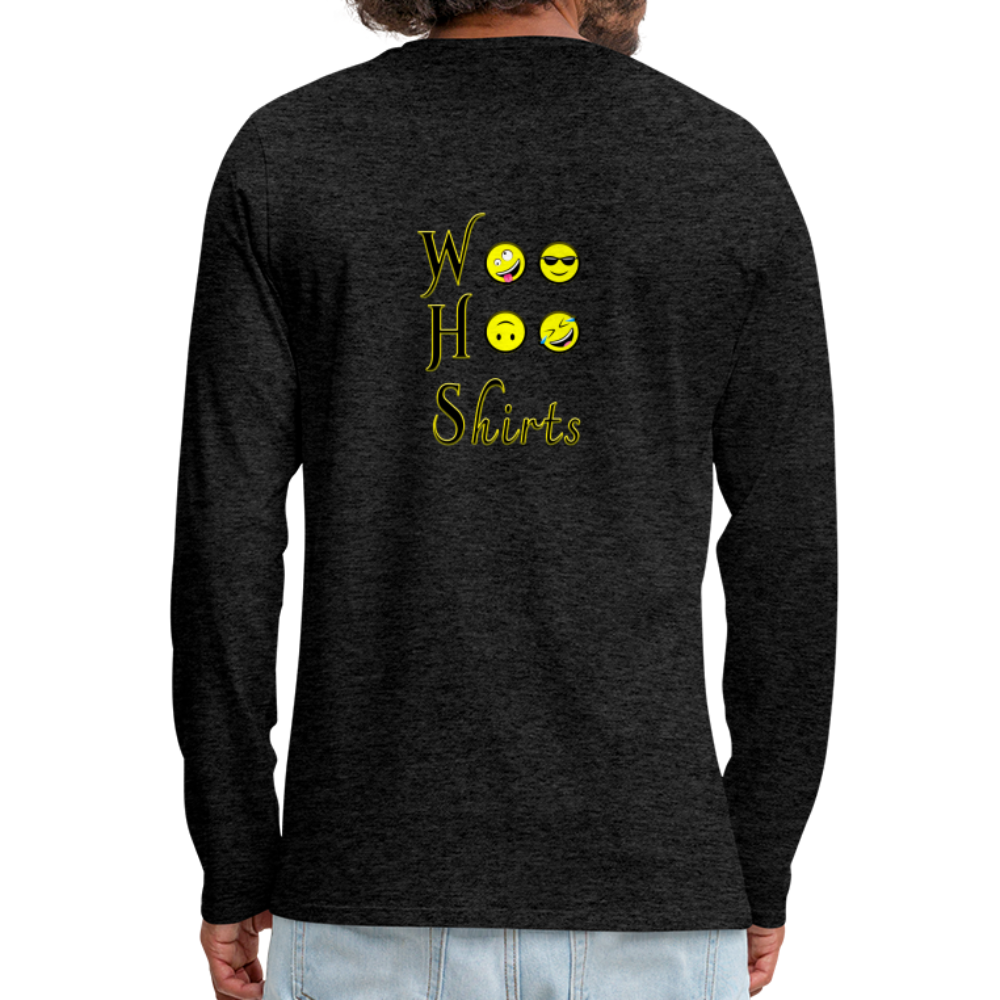 Woo Hoo Shirts - Unisex Long Sleeve T-Shirt - charcoal grey