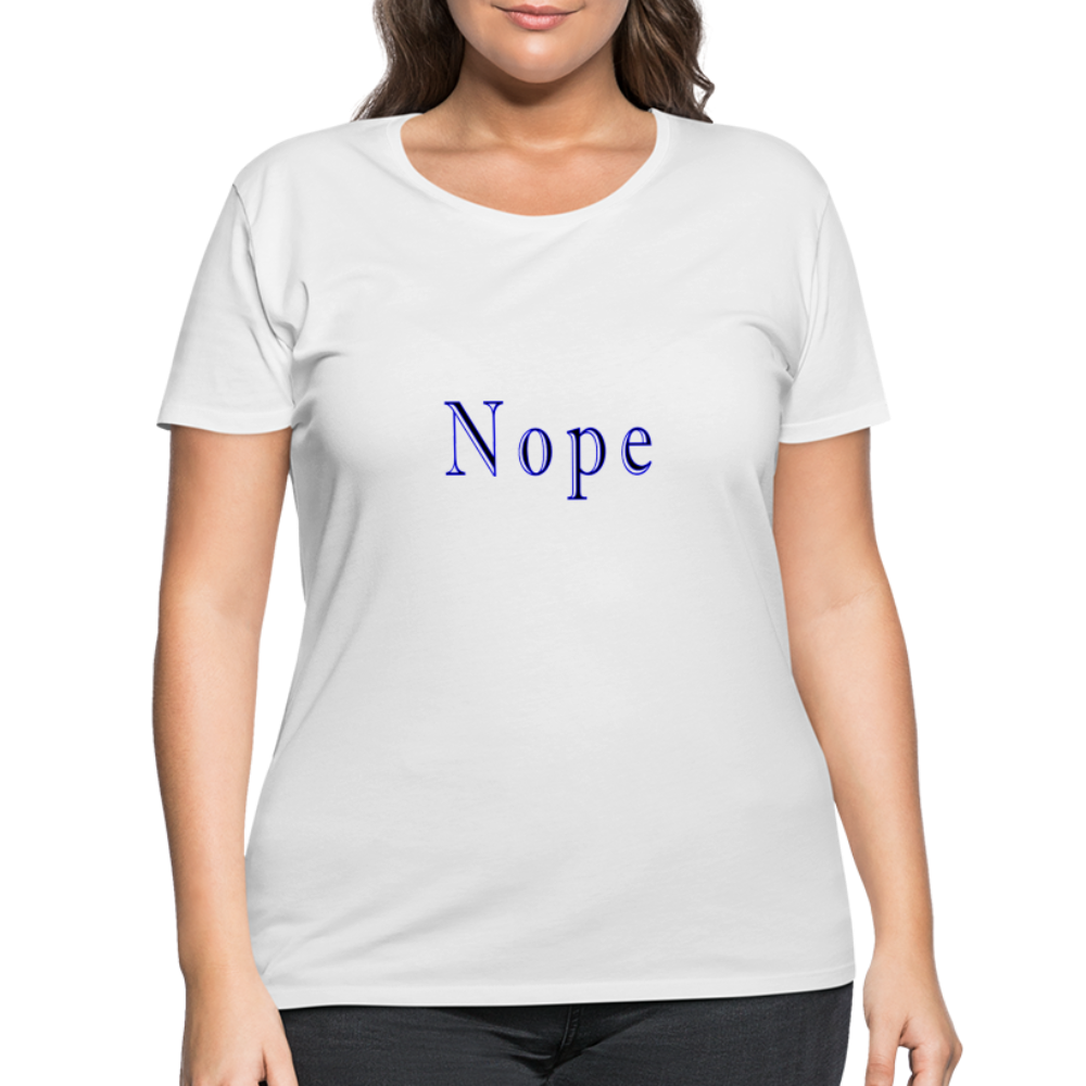 Nope - Women’s Curvy T-Shirt - white