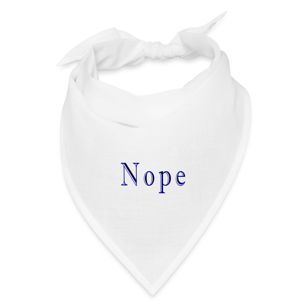 Nope - Bandana - white
