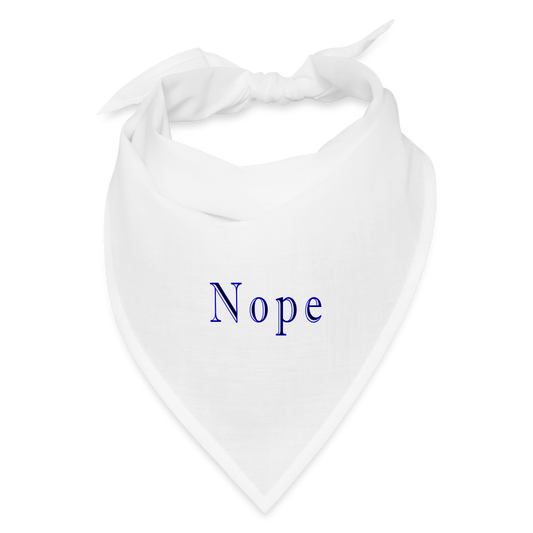 Nope - Bandana - white