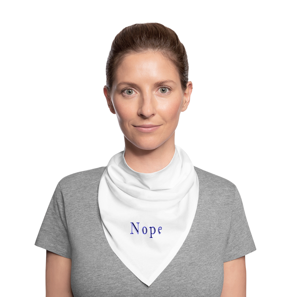 Nope - Bandana - white