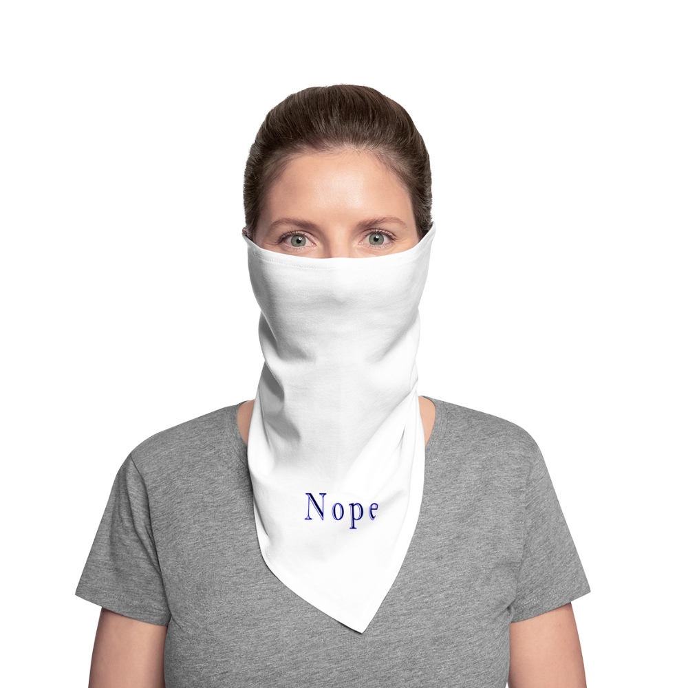 Nope - Bandana - white
