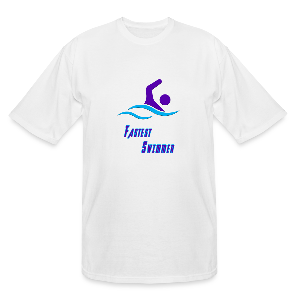 Fastest Swimmer - Tall T-Shirt - white