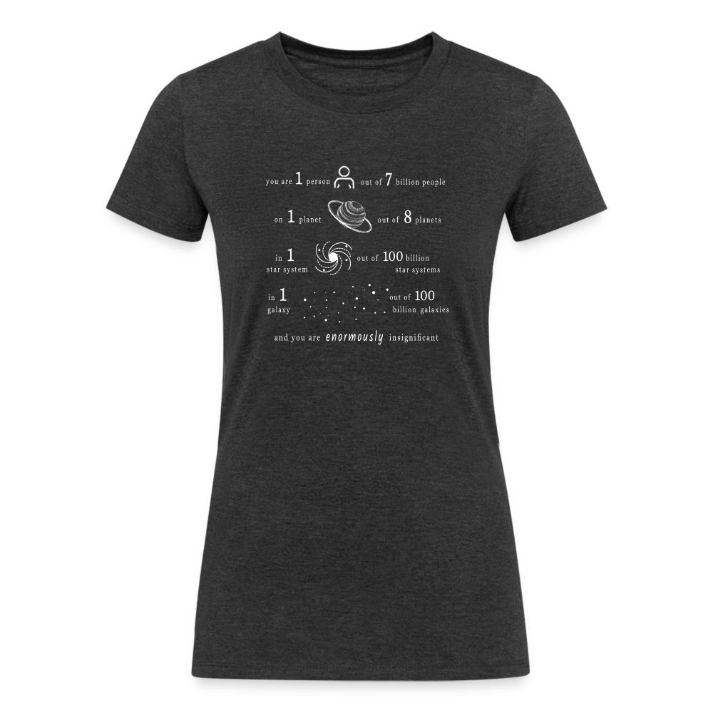 Insignificant - Women's Tri-Blend Organic T-Shirt - heather black