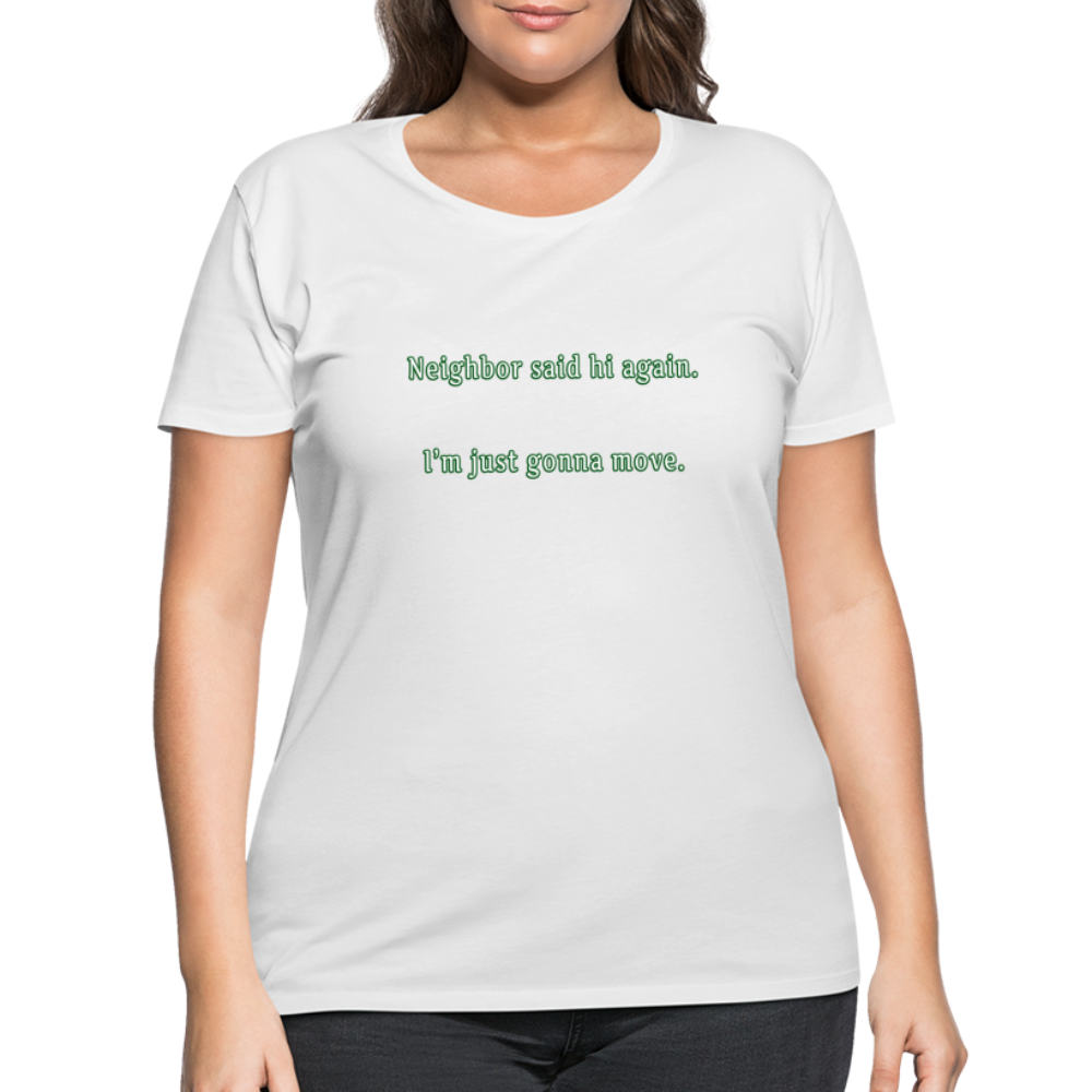 Neighbor - Women’s Curvy T-Shirt - white