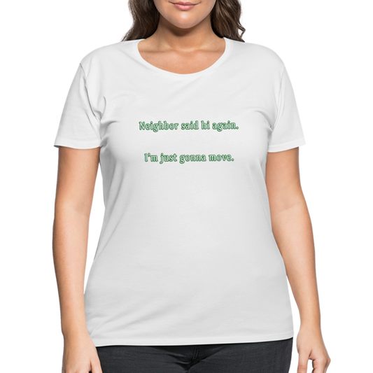 Neighbor - Women’s Curvy T-Shirt - white