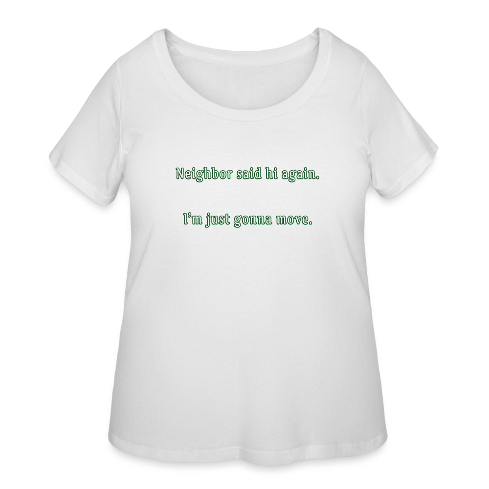 Neighbor - Women’s Curvy T-Shirt - white