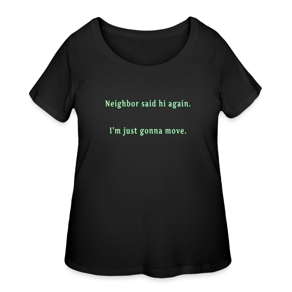 Neighbor - Women’s Curvy T-Shirt - black