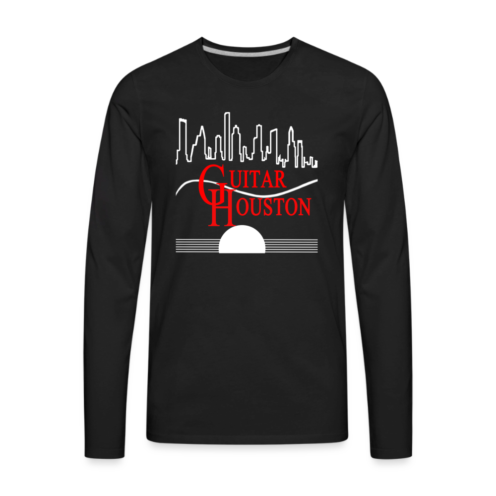 Guitar Houston Long Sleeve T-Shirt - black
