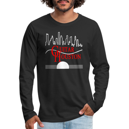 Guitar Houston Long Sleeve T-Shirt - black