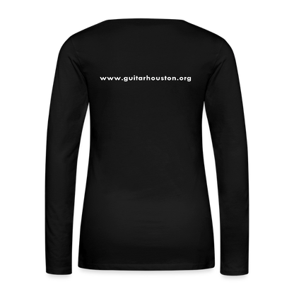Guitar Houston  - Women's Long Sleeve T-Shirt - black
