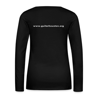 Guitar Houston  - Women's Long Sleeve T-Shirt - black