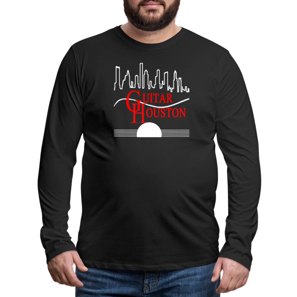 Guitar Houston Long Sleeve T-Shirt - black