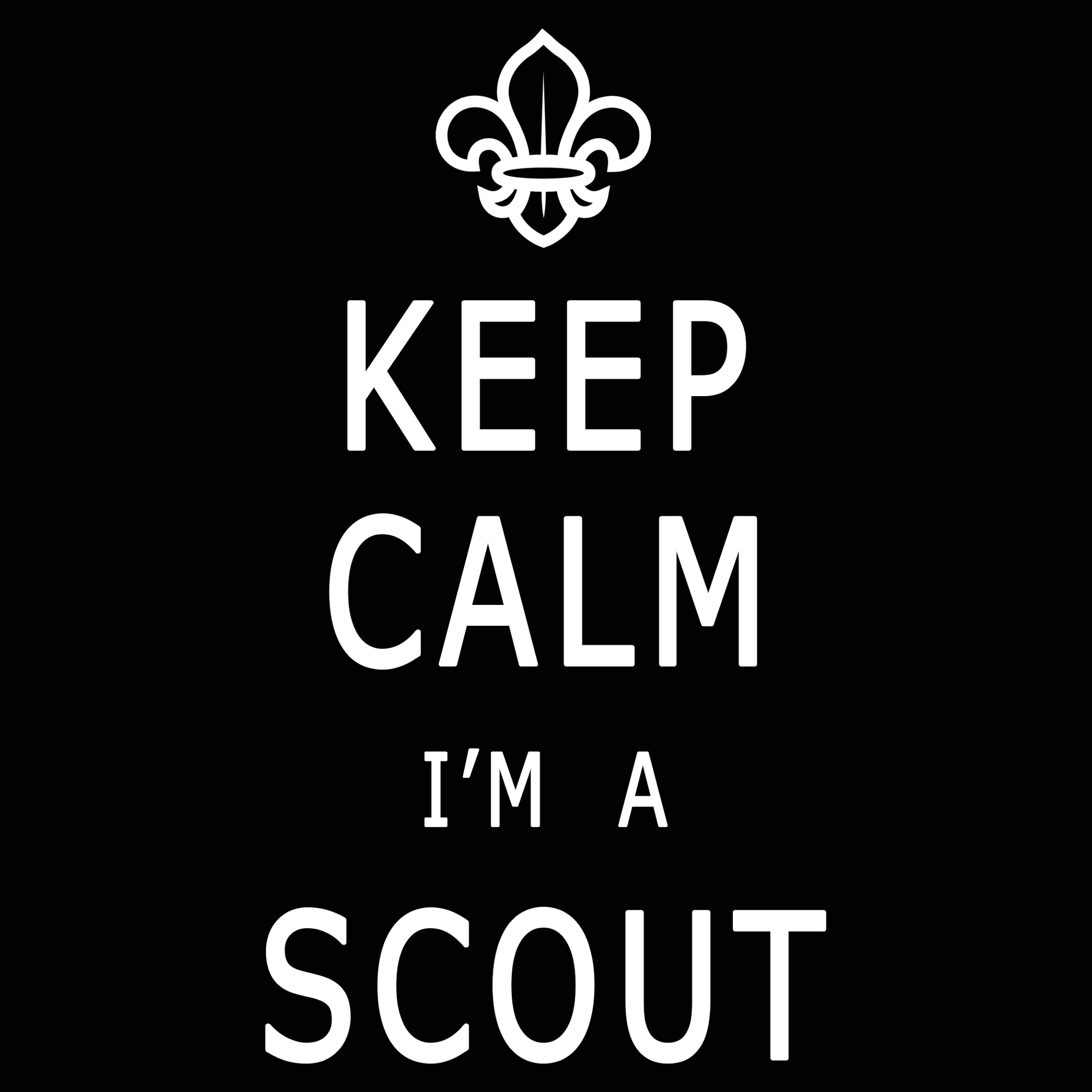 "Keep Calm I'm A Scout"