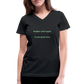 Neighbor - Women's V-Neck T-Shirt - black