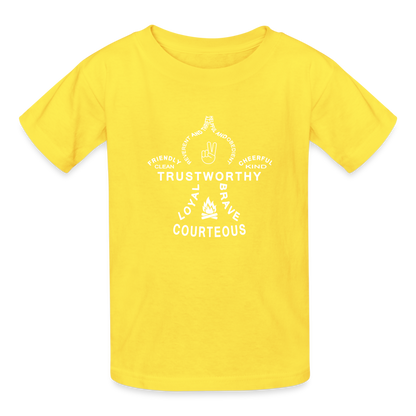 Scout Fleur - Hanes Youth Tagless T-Shirt - yellow