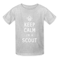 Scout - Hanes Youth Tagless T-Shirt - heather gray