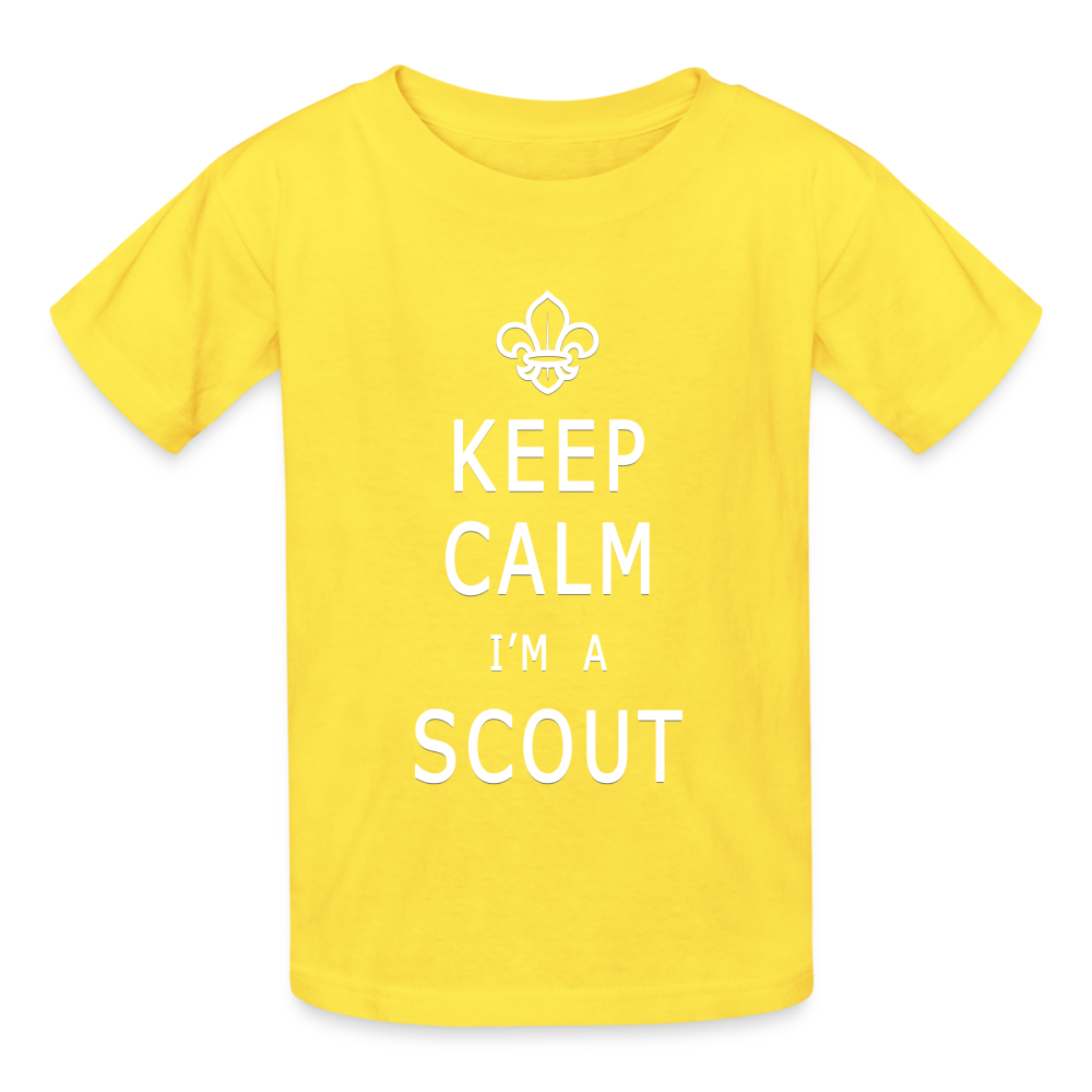 Scout - Hanes Youth Tagless T-Shirt - yellow