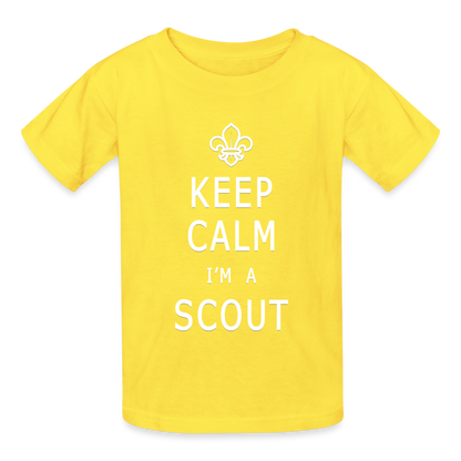 Scout - Hanes Youth Tagless T-Shirt - yellow