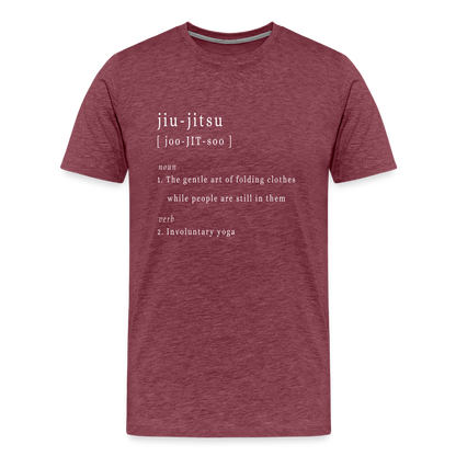 Jui-jitsu - Unisex Premium T-Shirt - heather burgundy