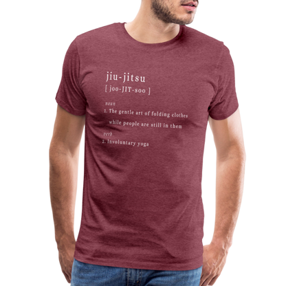 Jui-jitsu - Unisex Premium T-Shirt - heather burgundy