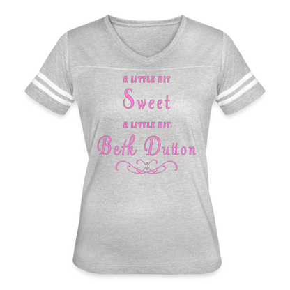 Sweet - Women’s Vintage Sport T-Shirt - heather gray/white