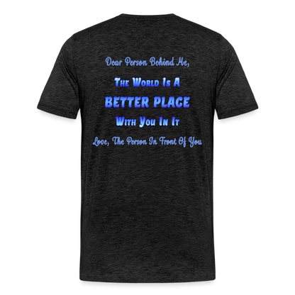 Better Place - Unisex Organic T-Shirt - charcoal grey