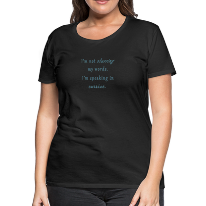 Cursive - Women’s T-Shirt - black